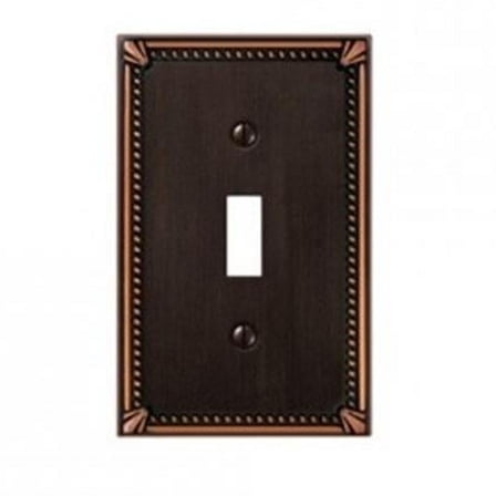 Amerelle 74TDB Moderne Wallplate 1 Toggle Cast Metal Aged Bronze 1-Pack