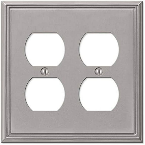 WALLPLAT 2DUPLX METRO BN (Pack of 1)
