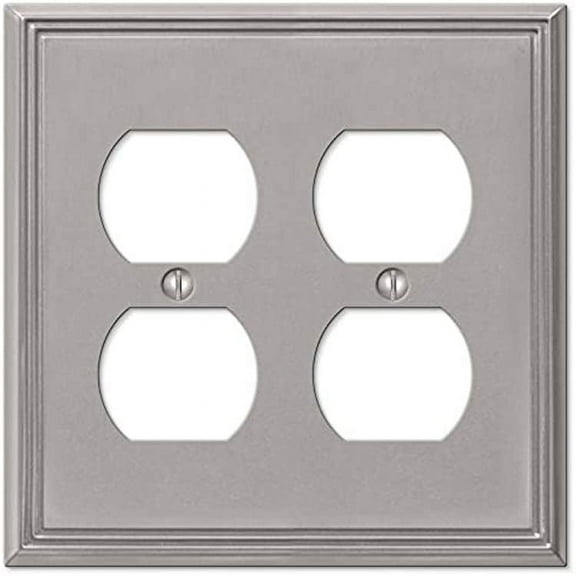 WALLPLAT 2DUPLX METRO BN (Pack of 1)