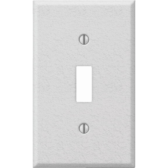 Amerelle PRO Stamped Steel Switch Wall Plate - Pack of 4 Indoor & Outdoor Use, NEC-Compliant