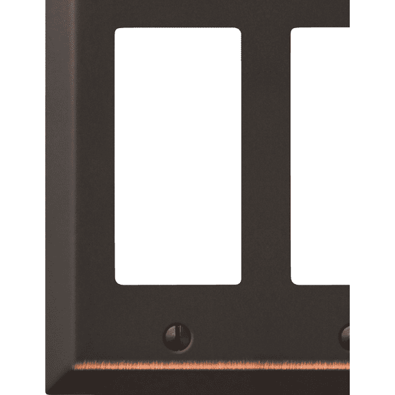 Amerelle Stamped Steel Rocker Decorator Wall Plate - Single Pack Residential Use, Standard Application