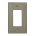 thumbnail image 1 of Amerelle Steps Single Rocker Cast Metal Wallplate in Satin Nickel, 1 of 3