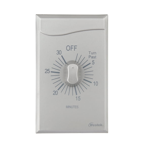 Amerelle TMSW30MS Spring Wound Countdown Timer, 125 V, Silver