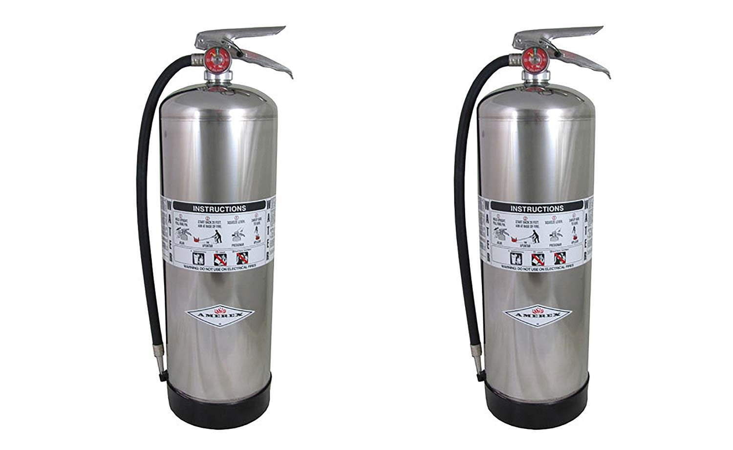 Amerex 240, 2.5 Gallon Water Class A Fire Extinguisher (2 PACK)