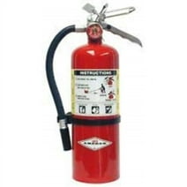 Amerex 5 Pound Stored Pressure ABC Dry Chemical 2A:10B:C Multi-Purpose Fire Extinguisher For Class A, B And C Fires With Anodized Aluminum Valve, Wall Bracket, Hose And Nozzle