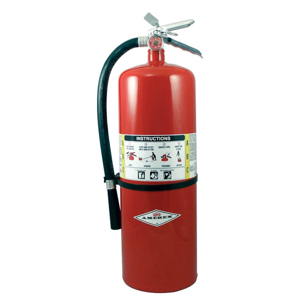 Amerex A411 20lb ABC Dry Chemical Fire Extinguisher with 810 Heavy Duty Wall Bracket