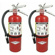 Amerex B402, 5lb ABC Dry Chemical Class A B C Fire Extinguisher (2 Pack)
