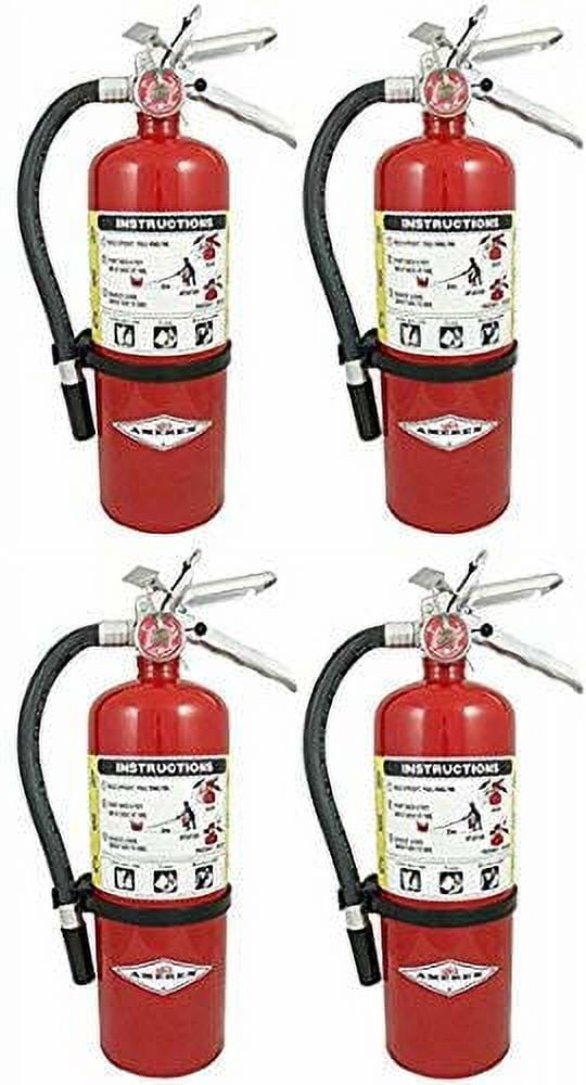 Amerex B402, 5lb ABC Dry Chemical Class A B C Fire Extinguisher (4 Pack)