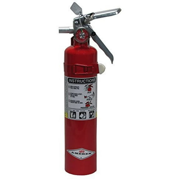 Amerex B417T 2.5lb ABC Dry Chemical Extinguisher with Vehicle Mount Bracket