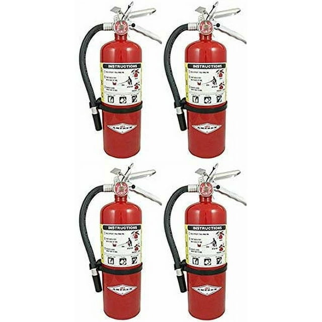 Amerex B500, 5lb ABC Dry Chemical Class A B C Fire Extinguisher (4 Pack)