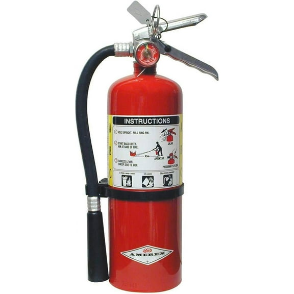 Amerex B500 5lb ABC Dry Chemical Fire Extinguisher with 821 Vehicle Bracket