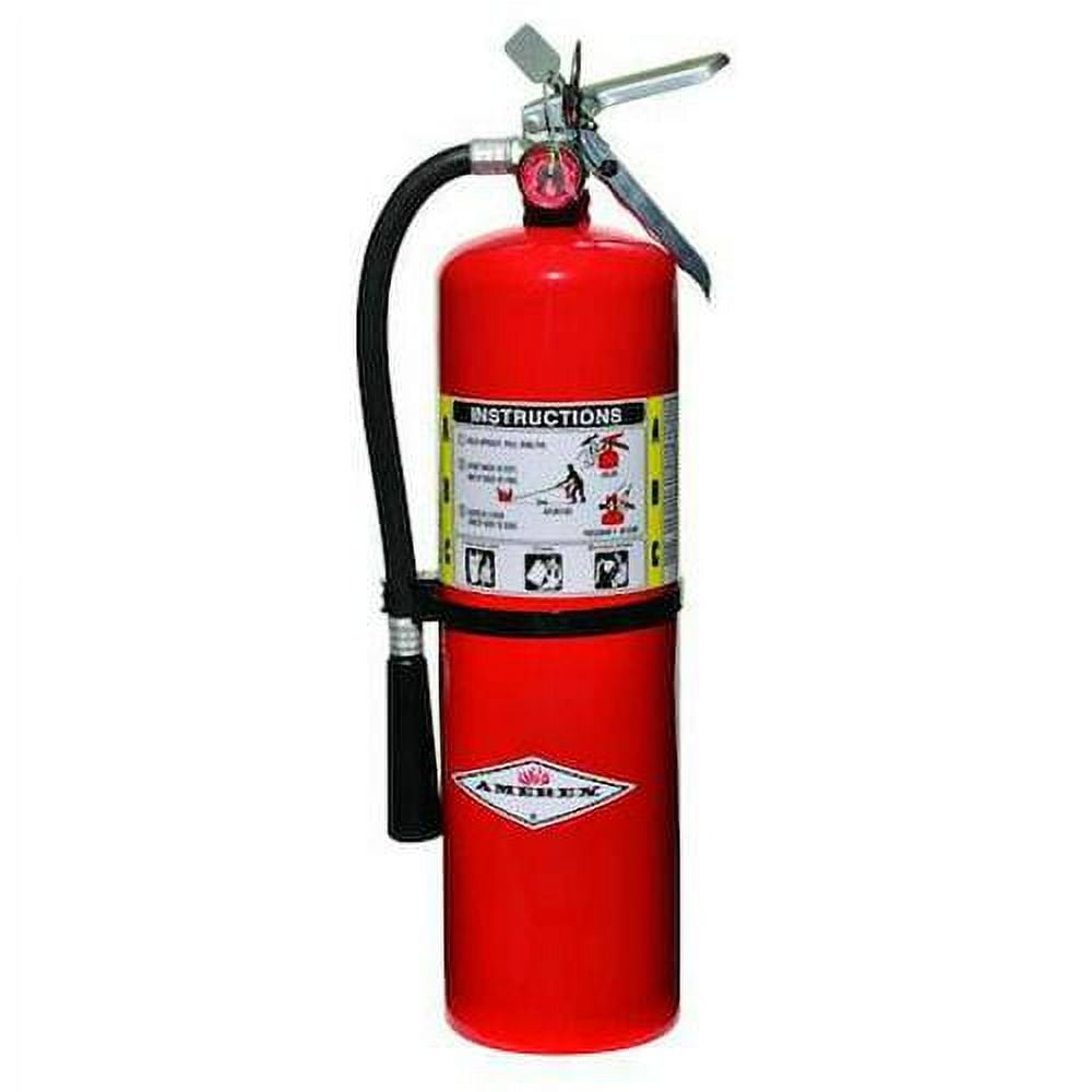 Amerex Fire Extinguisher, Class ABC, UL Rating 4A80BC, Rechargeable