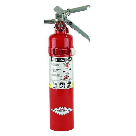 Amerex Fire Extinguisher,Steel,Red,ABC B417T