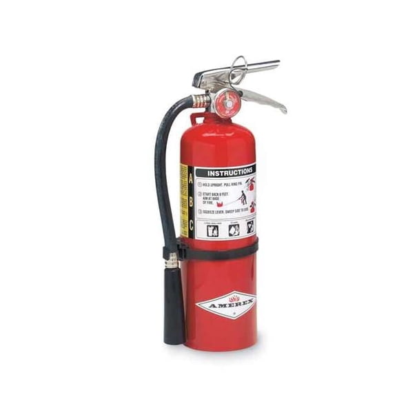 Amerex Fire Extinguisher,Steel,Red,ABC B424