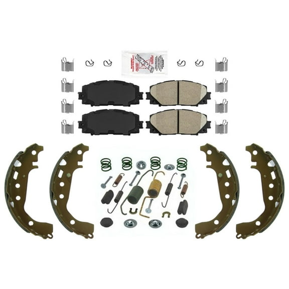 Ameri Pro Front Ceramic Disc Brake Pads Brake Shoes for 2007-2013 Toyota Yaris
