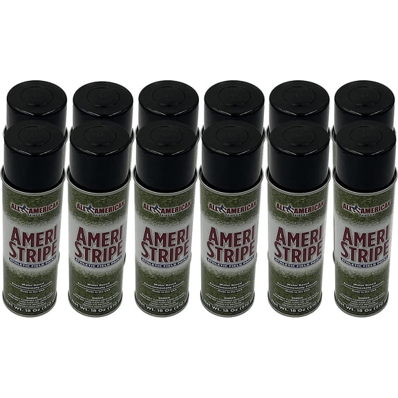 Ameri-Stripe Black Athletic Grass Field Marking Paint - 1 Case Pack (12 cans) 18 oz. of Paint per Can