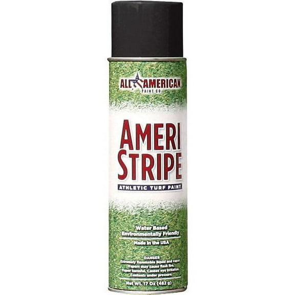 Ameri-Stripe Black Athletic Field Paint - 1 Case (12 Cans) 18 oz of Paint per Can