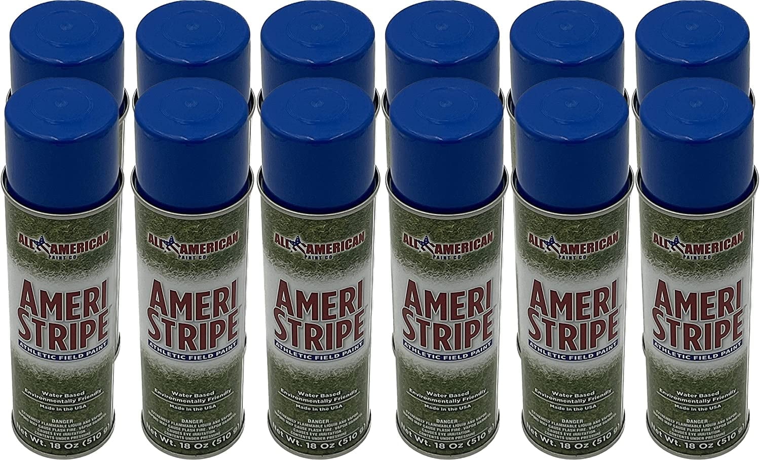 Ameri-Stripe Royal Athletic Field Marking Paint - 1 Case (12 Cans) 18 oz. of Paint per Can