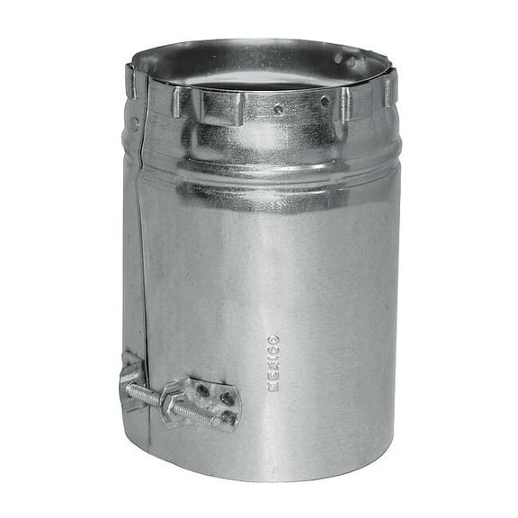 Ameri-Vent Male Vent Adapter,5" Dia.,6" L 5EUA-M