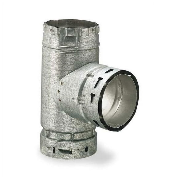 Ameri-Vent Standard Tee,3" Dia.,7-1/8" L 3ET