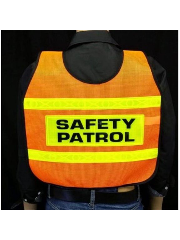 Adults Reflective Safety Vest & Safety Patrol Imprint