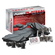 AmeriBRAKES Ceramic Disc Brake Pads with included lubricant and hardware, AmeriPLATINUM PTC721 - For Legacy Forester Outback Impreza Fits select: 1997-2001 SUBARU LEGACY, 1998-2002 SUBARU FORESTER