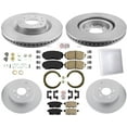 thumbnail image 1 of AmeriBRAKES Coated Front Rear Disc Brake Rotors & Pads For 2007-2015 Mazda CX-9, 1 of 8