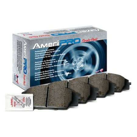 AmeriBRAKES Semi-Metallic Disc Brake Pads with included lubricant, AmeriPRO PRM676 - For Discovery Range Rover Fits select: 1999,2000-2004 LAND ROVER DISCOVERY II
