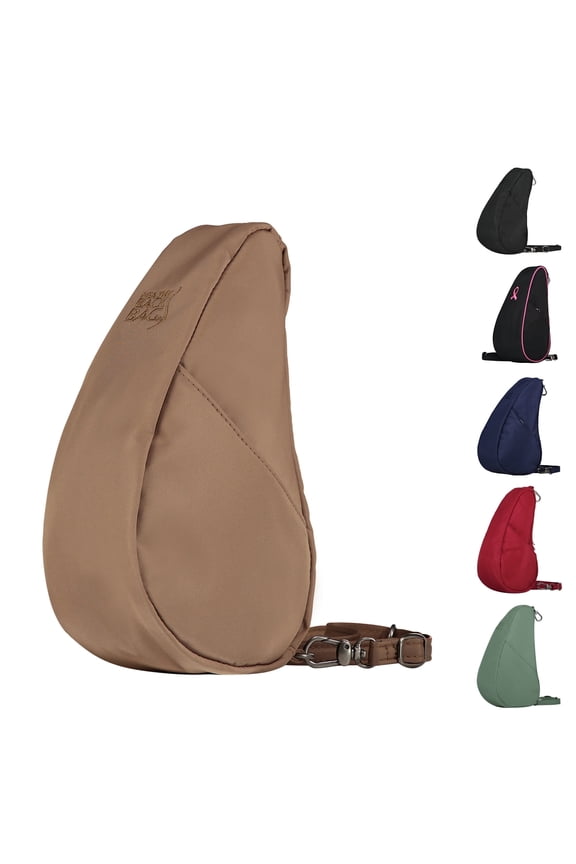 10" Microfiber Crosbody Sling Baglett (Taupe)