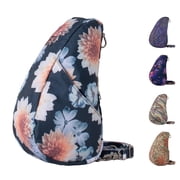 AmeriBag 10" Print Crosbody Sling Baglett Dahlias
