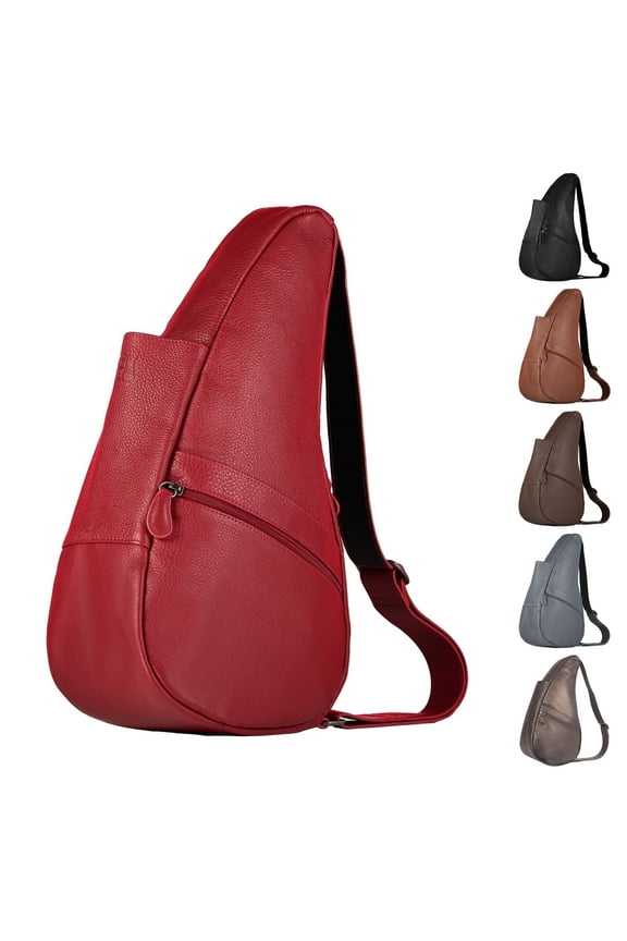 15" Leather Crossbody Sling Healthy Back Bag (Bing)