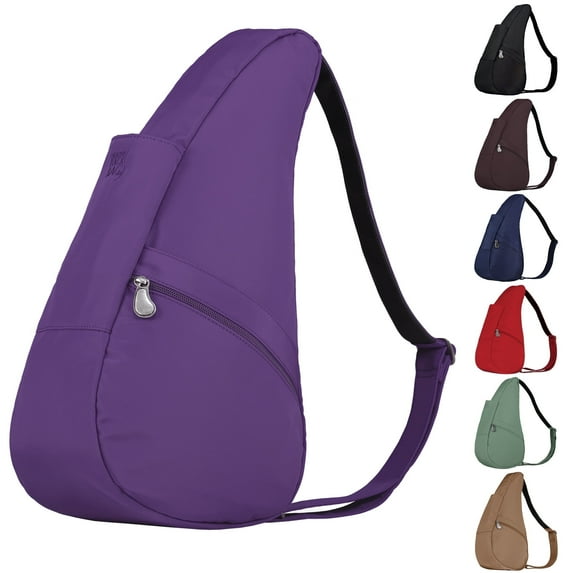 AmeriBag 15" Microfiber Crossbody Sling Healthy Back Bag (Wild Violet)