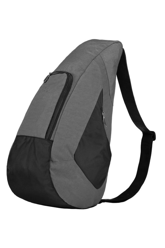 17" Crossbody Sling Traveler Healthy Back Bag (Stormy Grey)