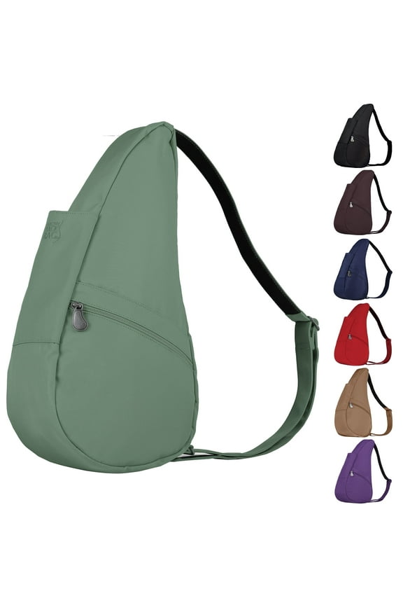 17" Microfiber Crossbody Sling Healthy Back Bag (Sea Moss)