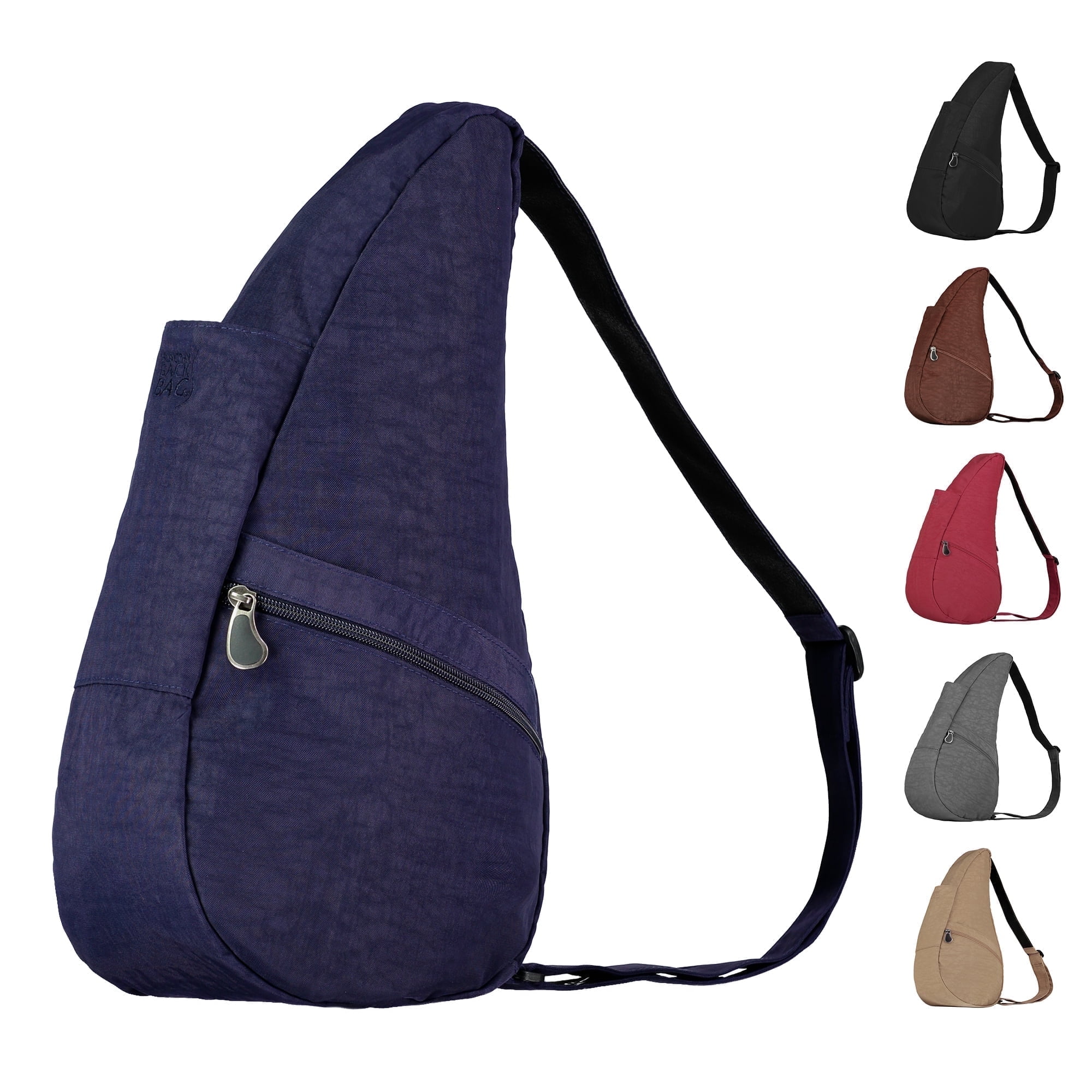 AmeriBag 17" Nylon Crossbody Sling Healthy Back Bag (Blue Night)
