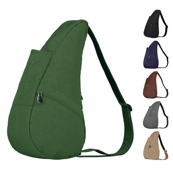 AmeriBag 17" Nylon Crossbody Sling Healthy Back Bag (Evergreen)