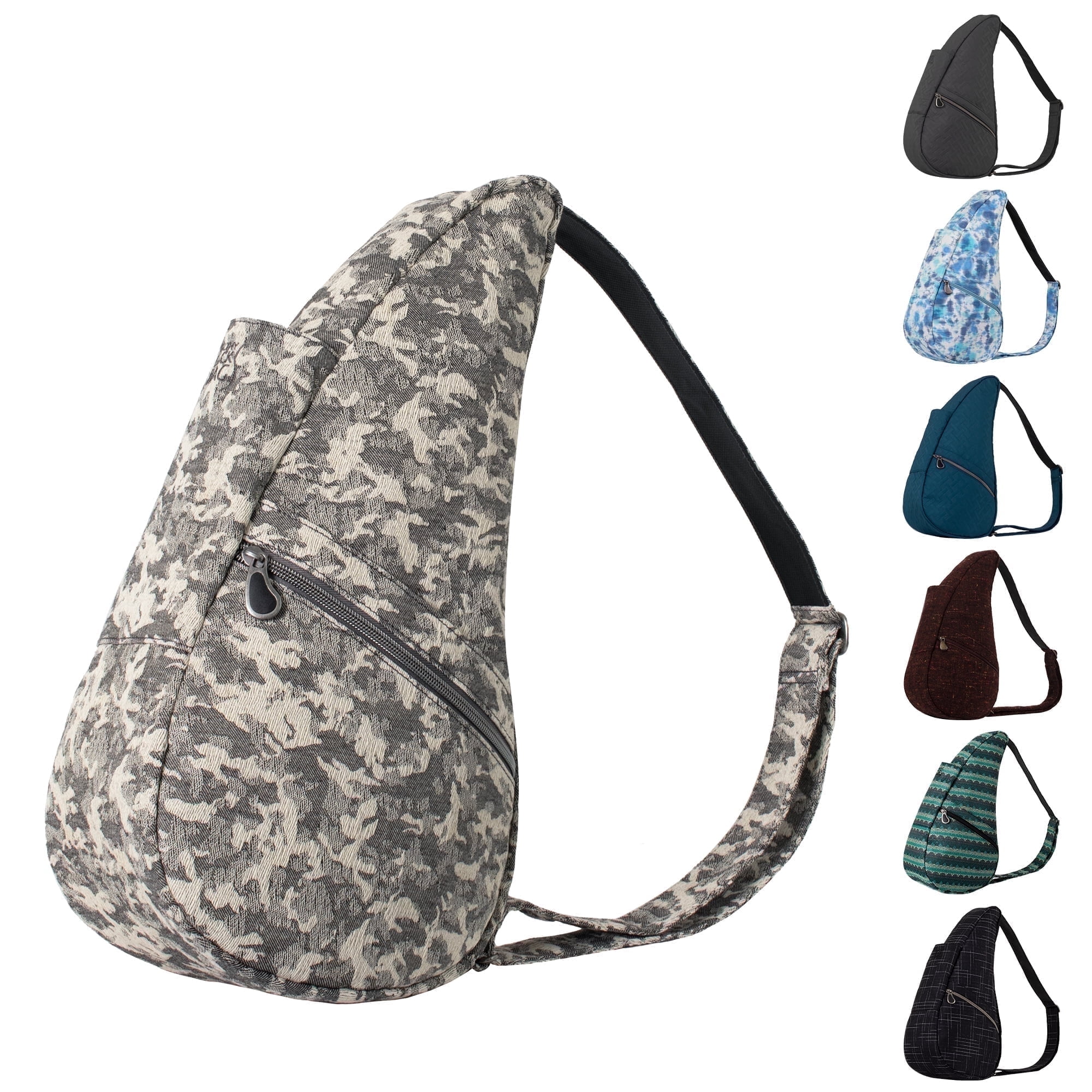 AmeriBag 17" Print Crossbody Sling Healthy Back Bag (Cloud Camo)