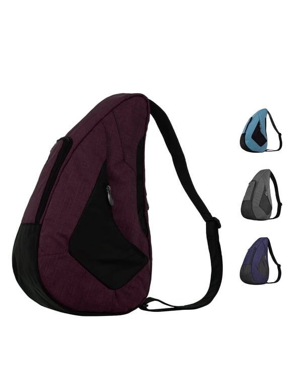 19" Crossbody Sling Traveler Healthy Back Bag (Burgundy)