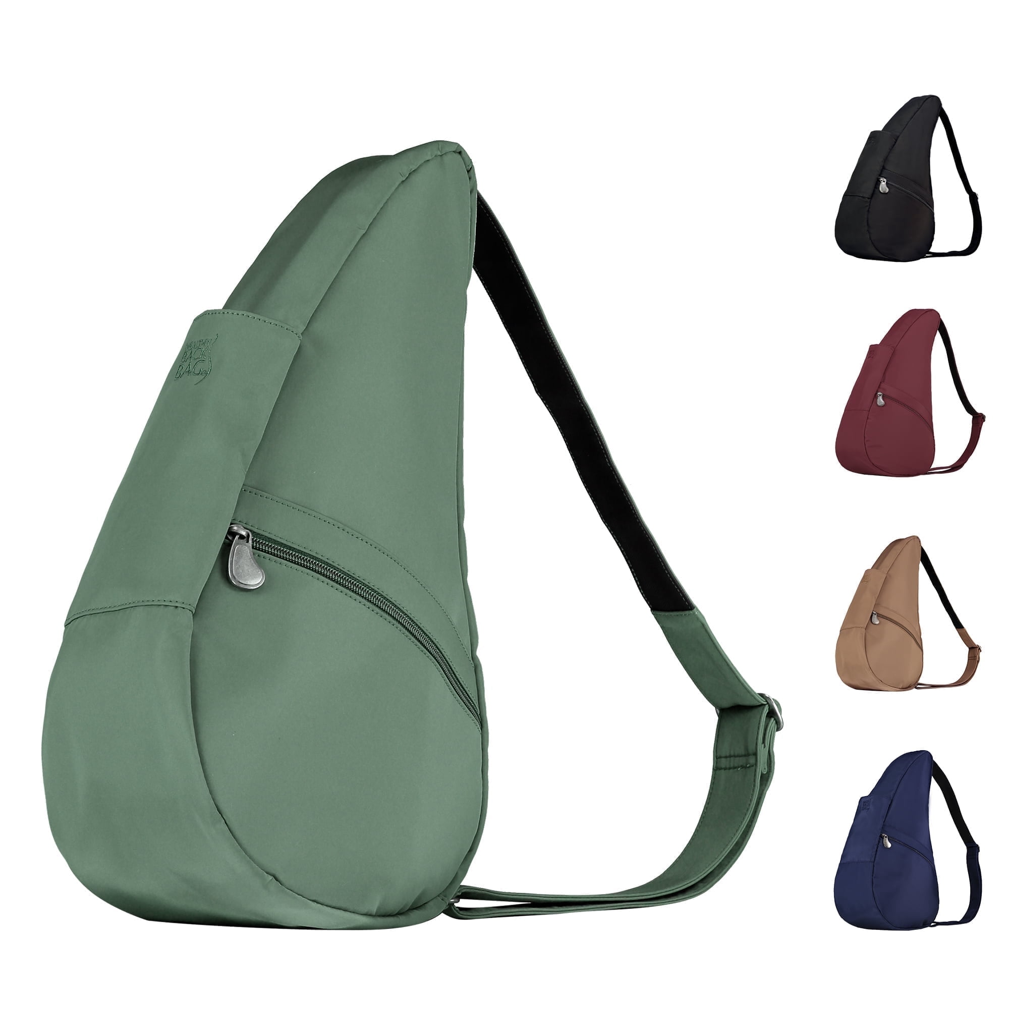 AmeriBag 19" Microfiber Crossbody Sling Healthy Back Bag (Sea Moss)