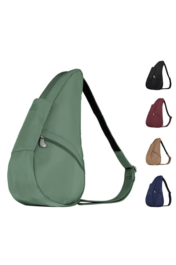 19" Microfiber Crossbody Sling Healthy Back Bag (Sea Moss)