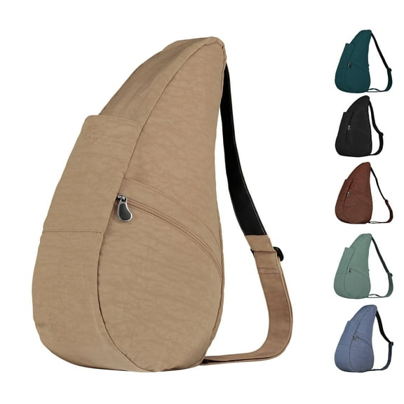 AmeriBag 19" Nylon Crossbody Sling Healthy Back Bag (Taupe)