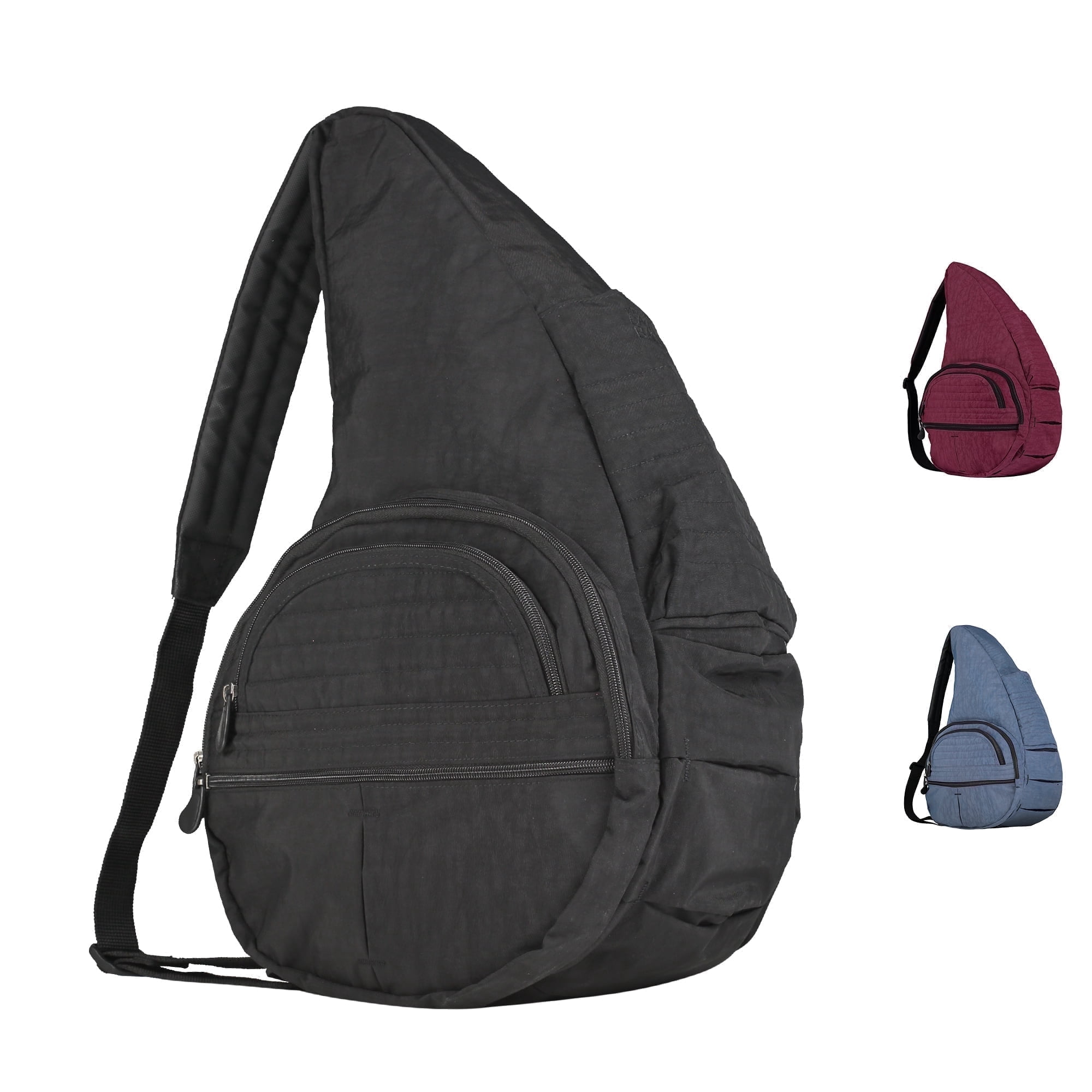 AmeriBag 21" Crossbody Sling Carry All Healthy Back Bag (Black)