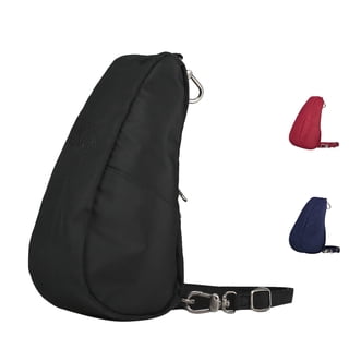 AmeriBag 8" Microfiber Crosbody Sling Baglett (Black)