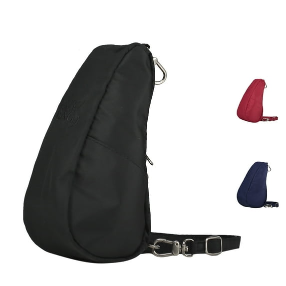 AmeriBag 8" Microfiber Crosbody Sling Baglett (Black)