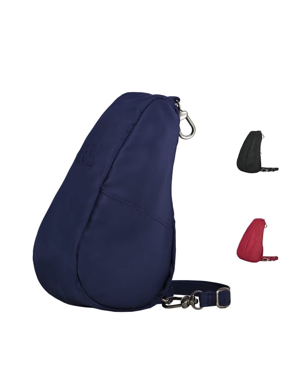 8" Microfiber Crosbody Sling Baglett (Navy)