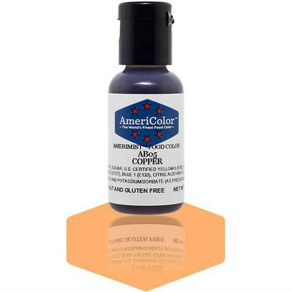 AmeriColor AmeriMist Copper, .65 Ounce, Airbrush Food Color