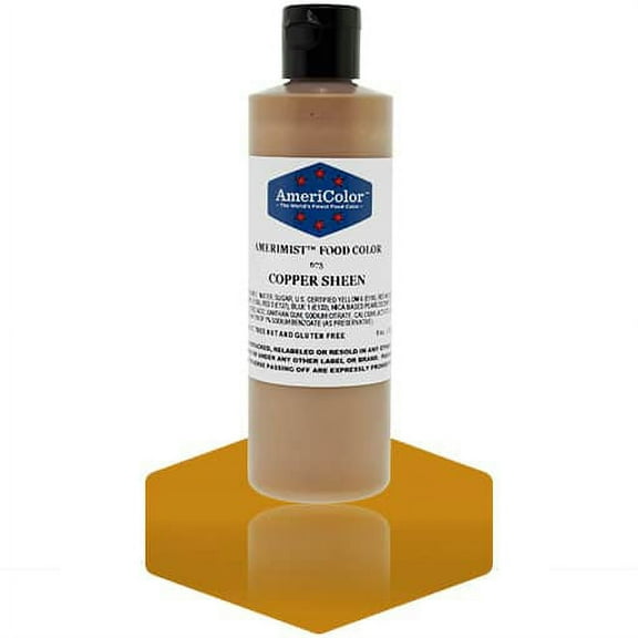 AmeriColor AmeriMist Copper Sheen, 9 Ounce, Airbrush Food Color