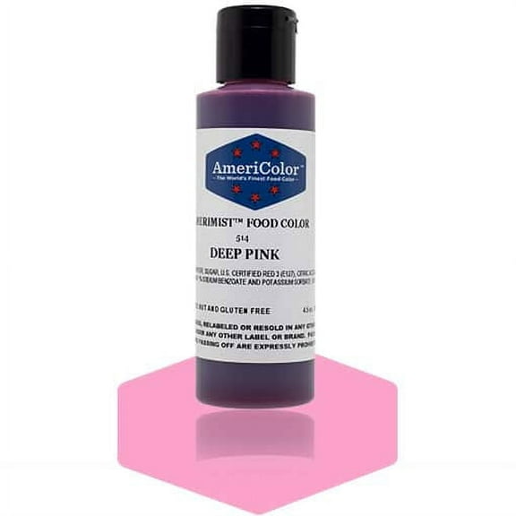 AmeriColor AmeriMist Deep Pink, 4.5 Ounce, Airbrush Food Color