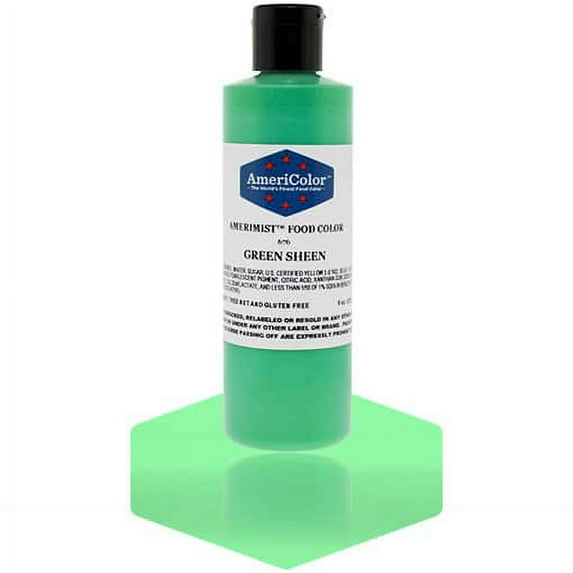 AmeriColor AmeriMist Green Sheen, 9 Ounce, Airbrush Food Color