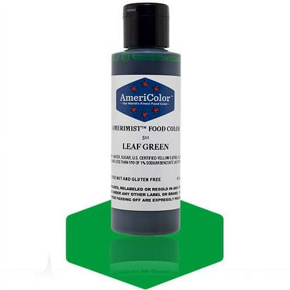 AmeriColor AmeriMist Leaf Green , 4.5 Ounce, Airbrush Food Color